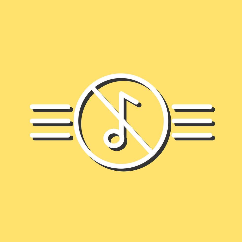 Music Disabled Vector Icon