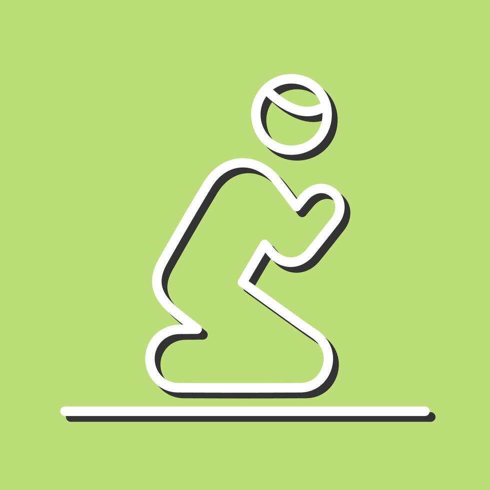 Offering Prayer Vector Icon