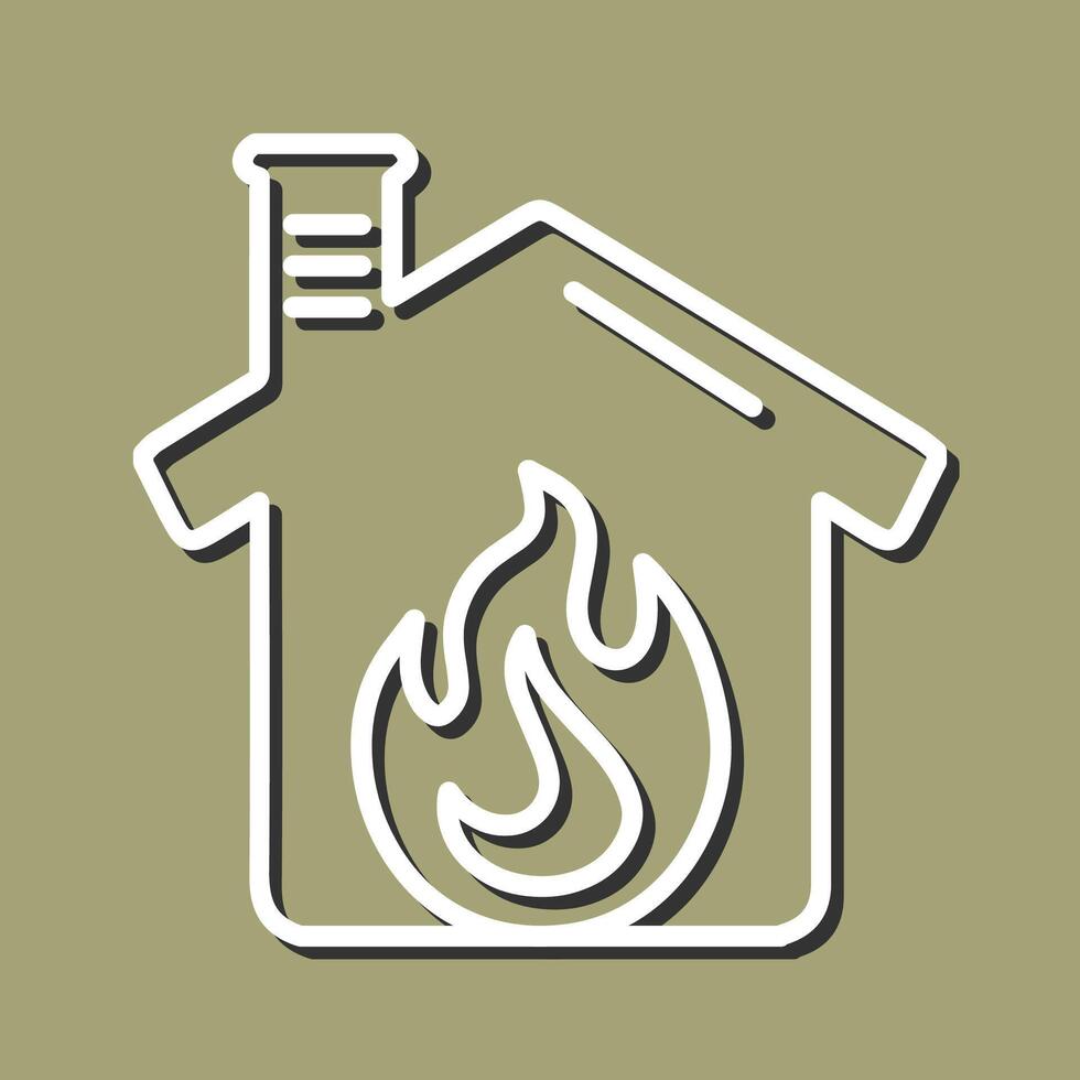 Housefire Vector Icon