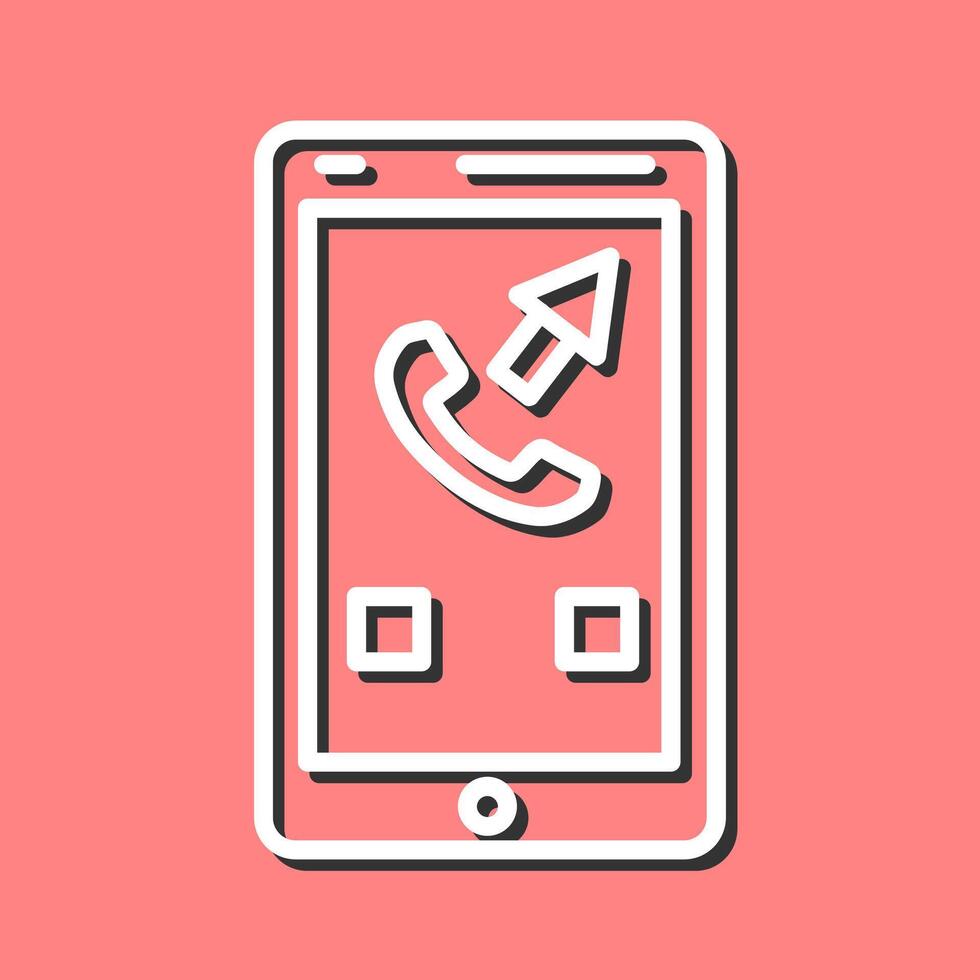 Outgoing Call Vector Icon