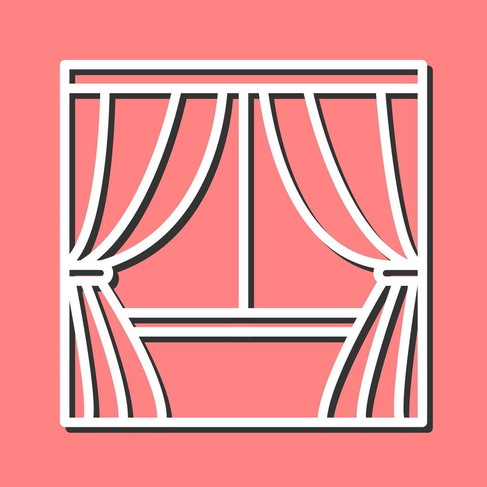 Curtains Vector Icon
