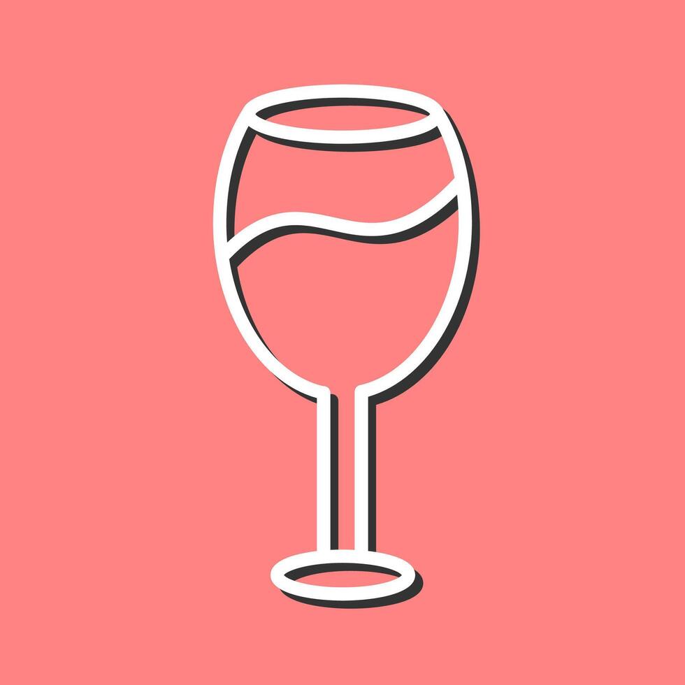 icono de vector de copa de vino