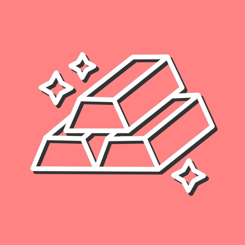Gold Bars Vector Icon