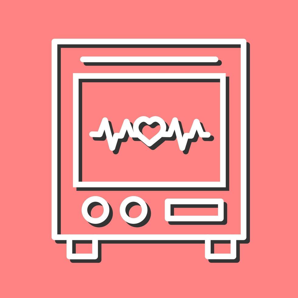 Heart Rate Machine Vector Icon