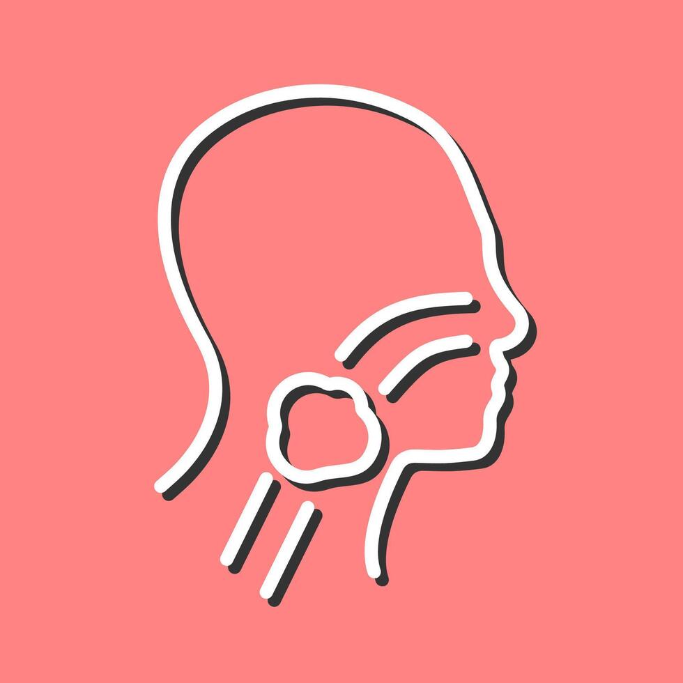 Throat Cancer Vector Icon