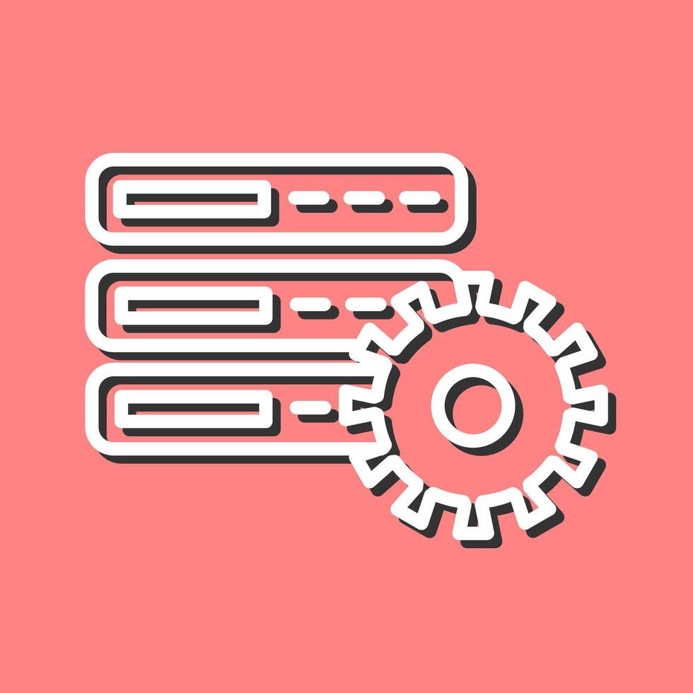 Database Setting Vector Icon