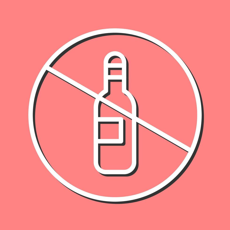 No Drinking Vector Icon
