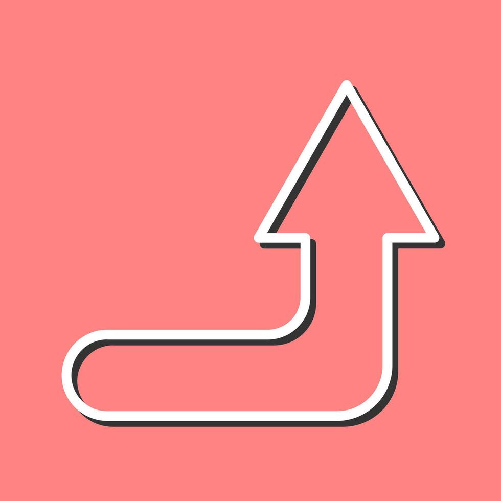 Turn Up Vector Icon