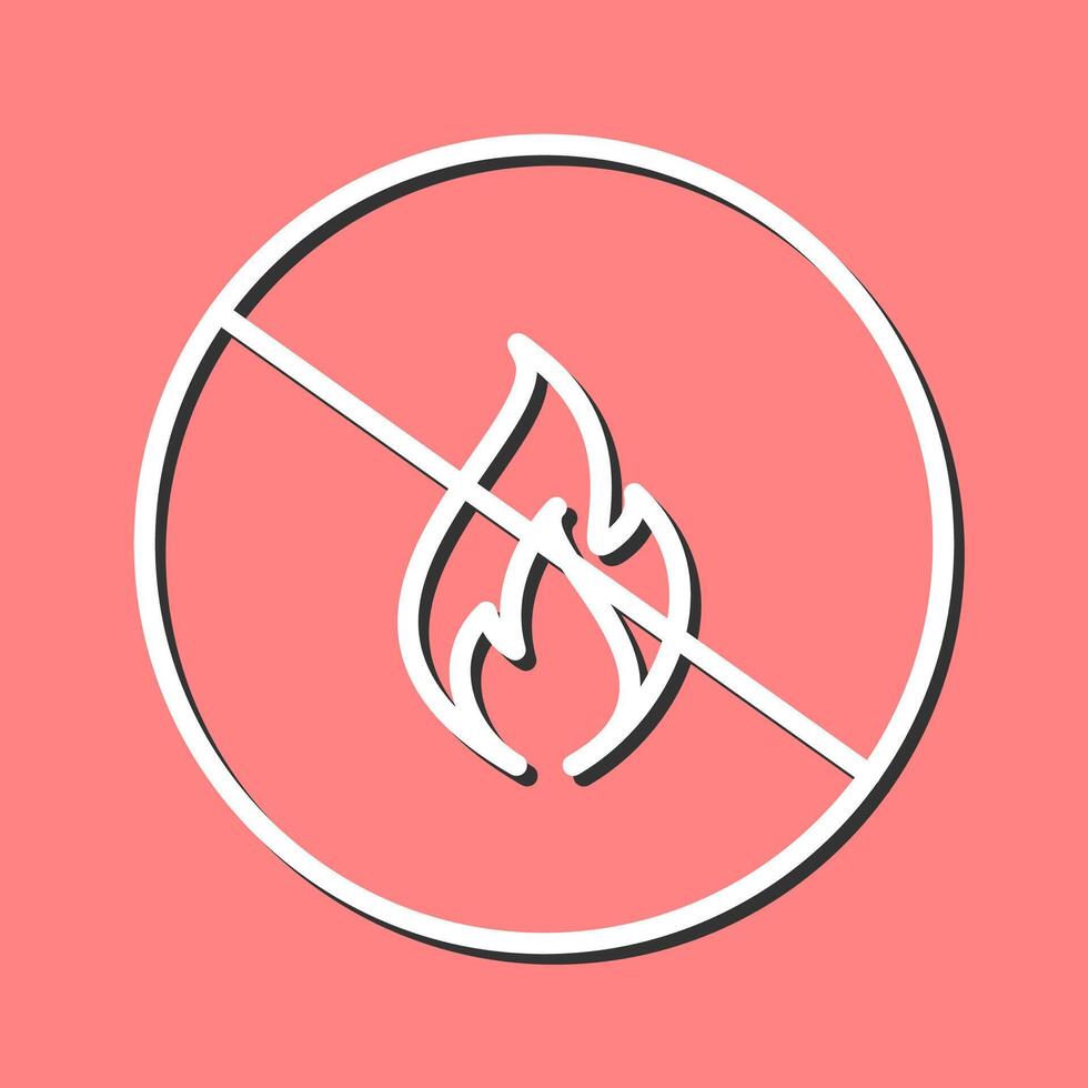 Danger of Flame Vector Icon