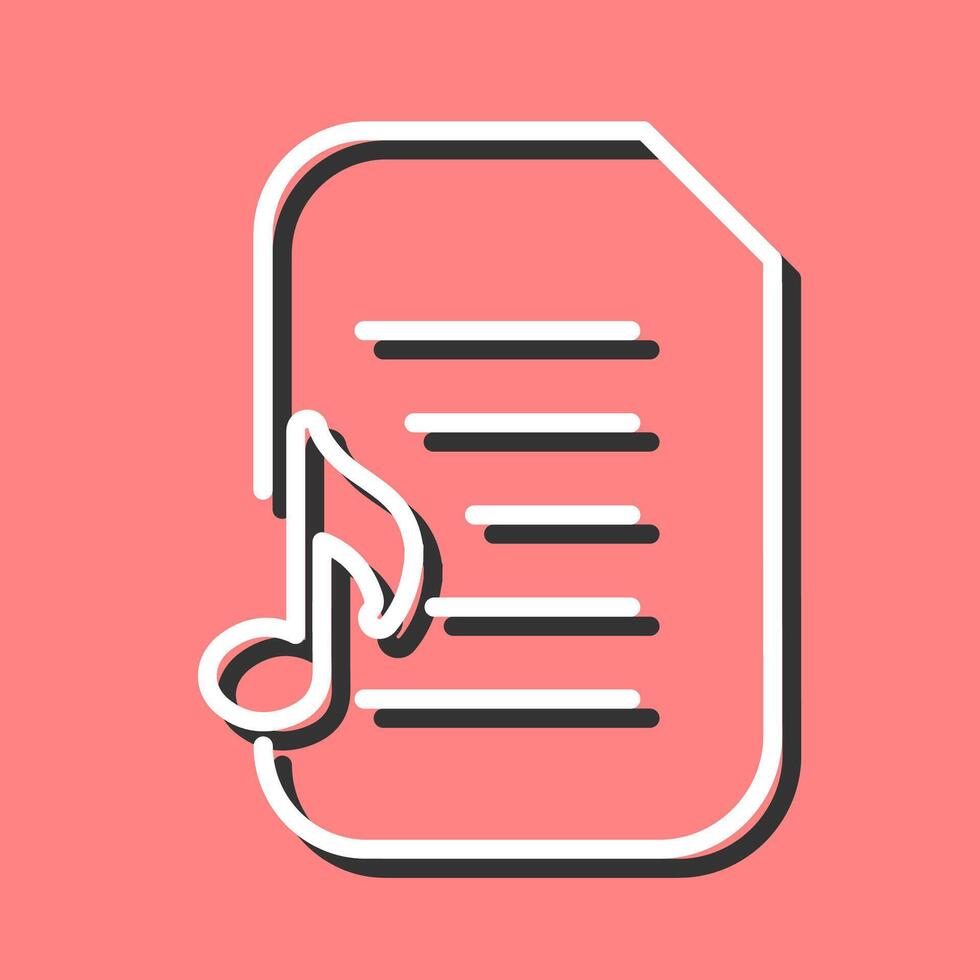 Audio Document Vector Icon