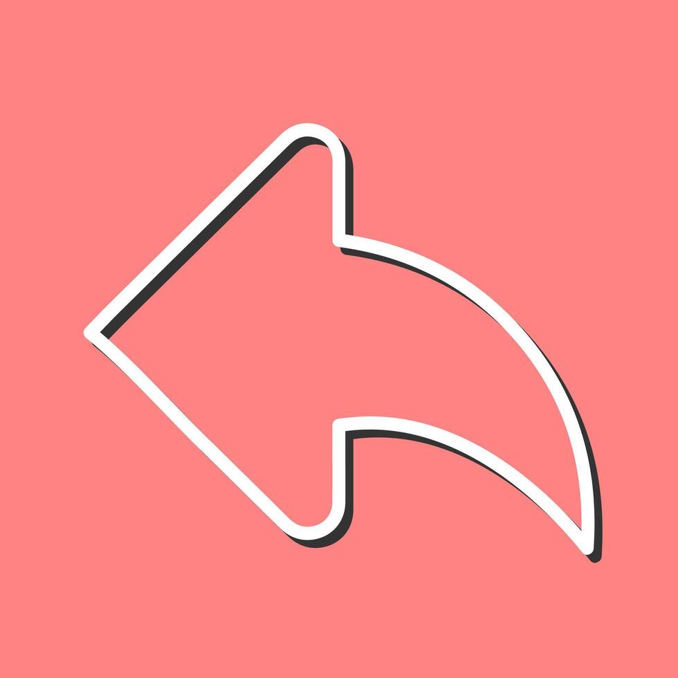 Left Back Arrow Vector Icon