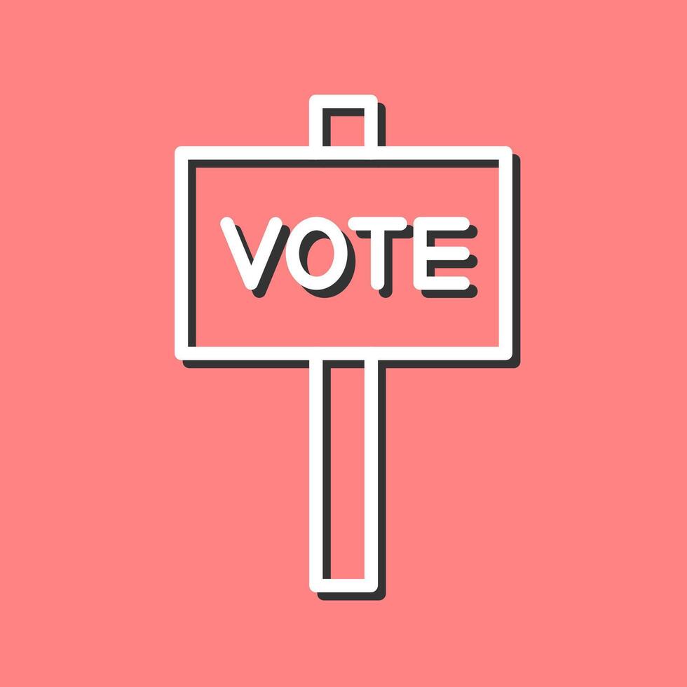 icono de vector de voto