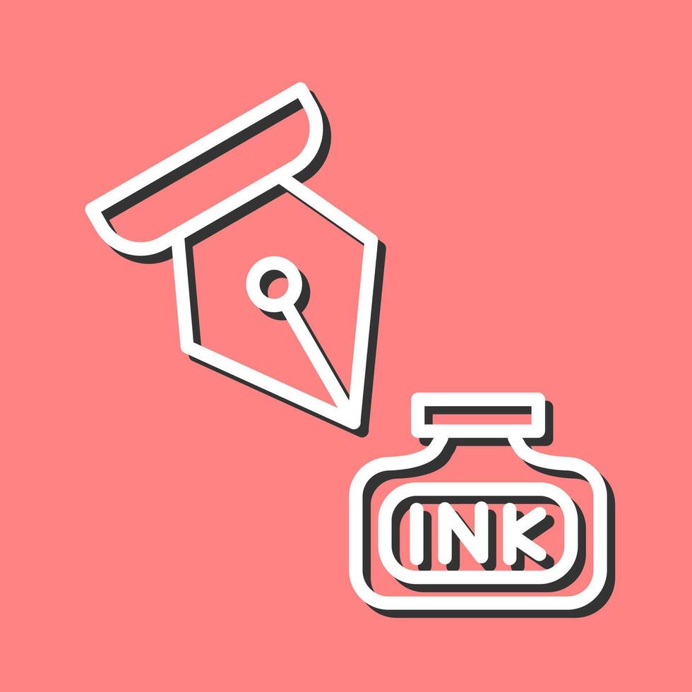 Ink and Pen Vector Icon