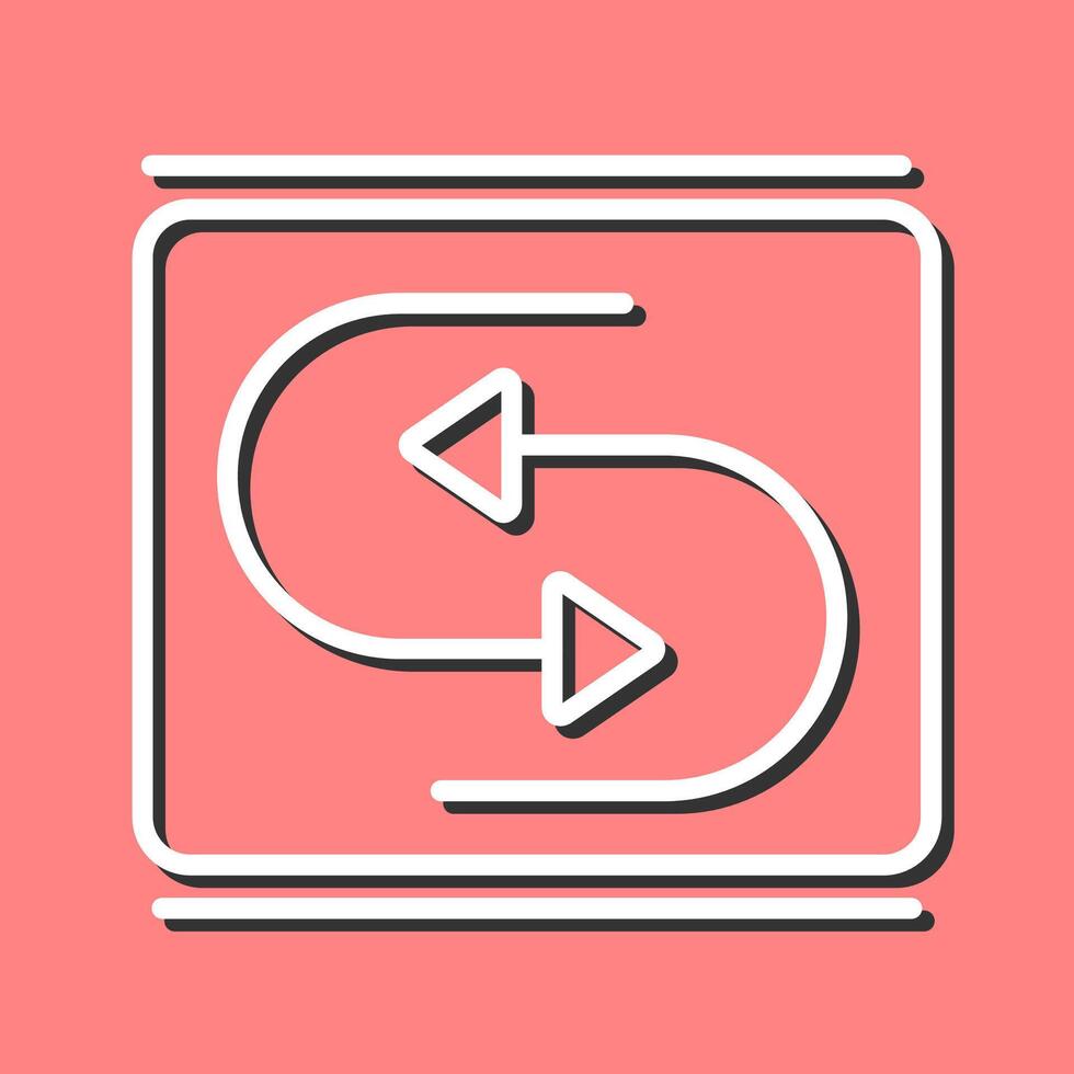 Reverse Arrow Vector Icon