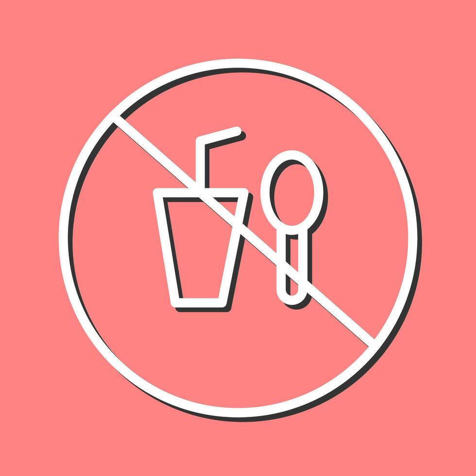 No Food or Drinks Vector Icon