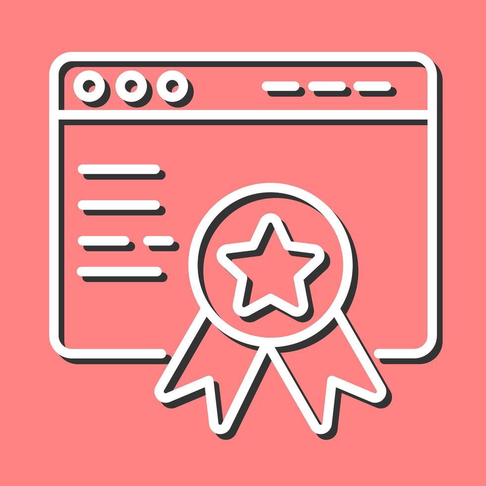 Web Award Vector Icon