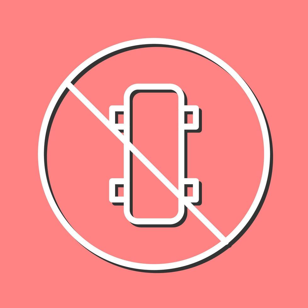 No Skating Vector Icon