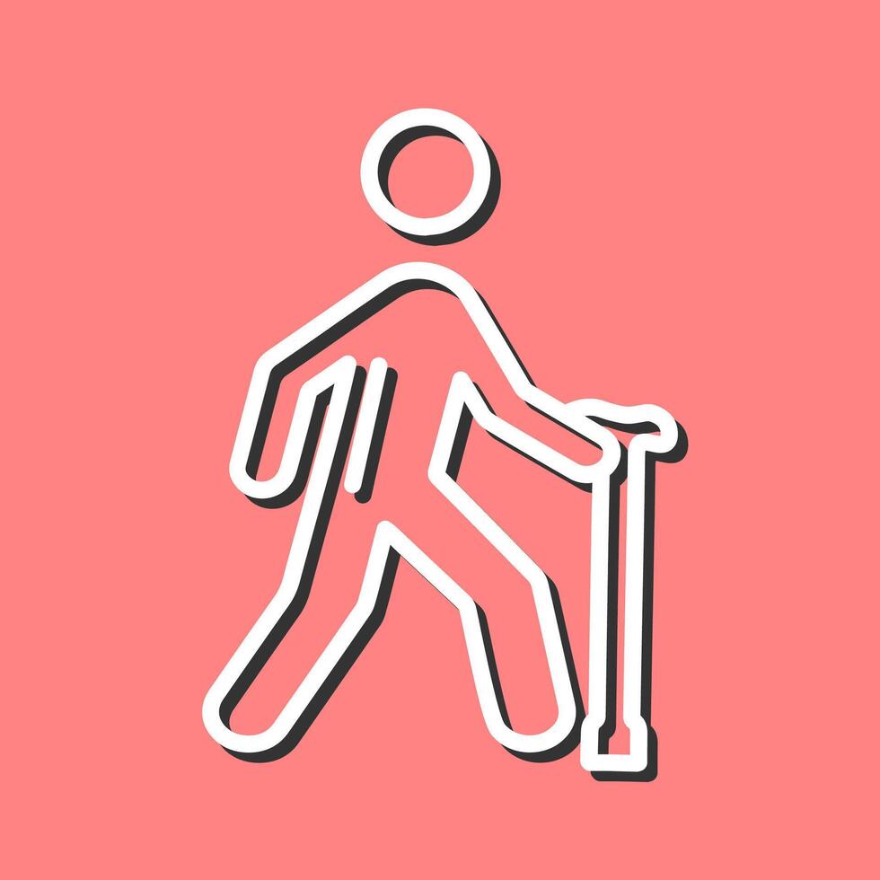 Walking Stick Vector Icon