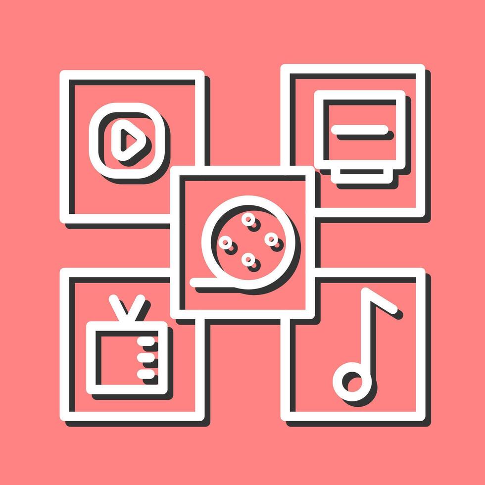 Multimedia Vector Icon