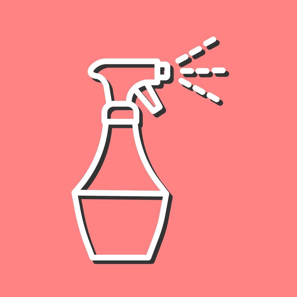 Water Spray Bottle Vector Icon