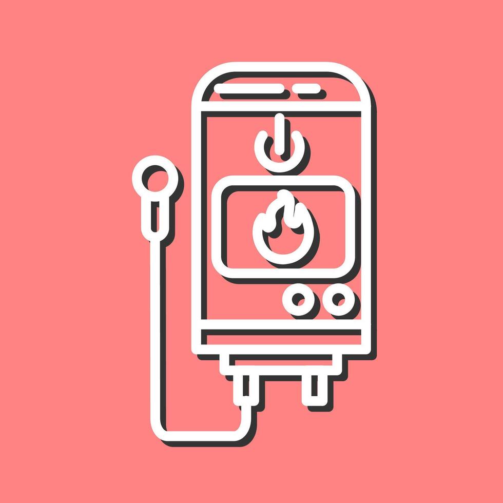 Tankless Water Heater Vector Icon