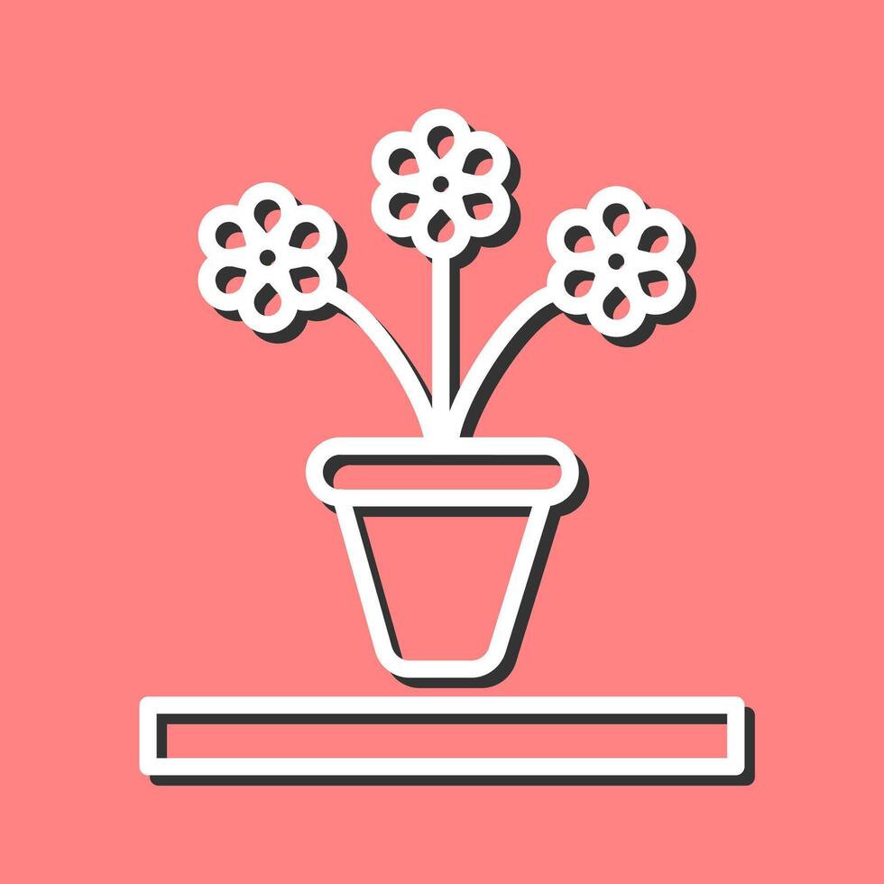 Flower Pot Vector Icon