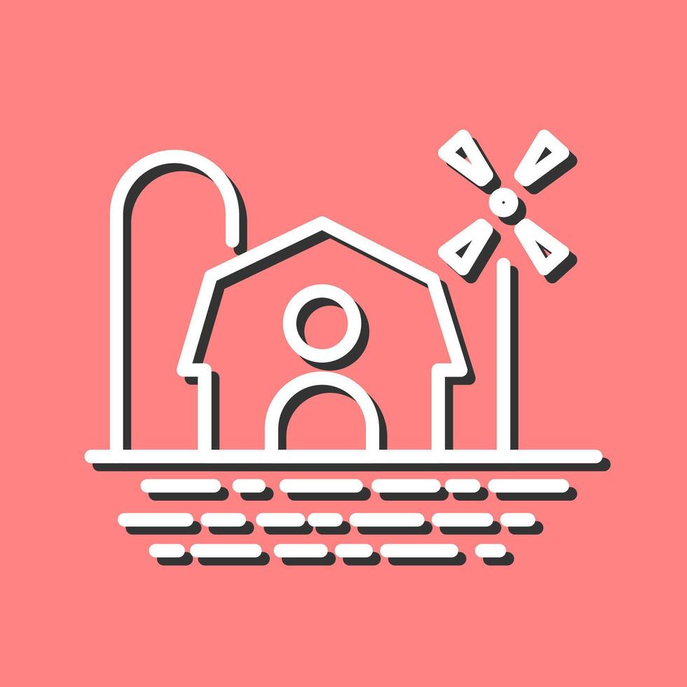 Farm House Vector Icon