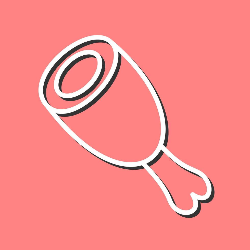 Cooked Ham Vector Icon