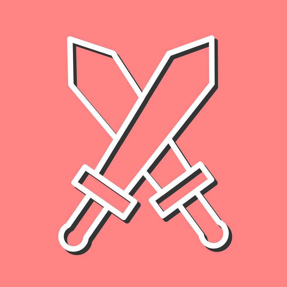 Two Swords Vector Icon