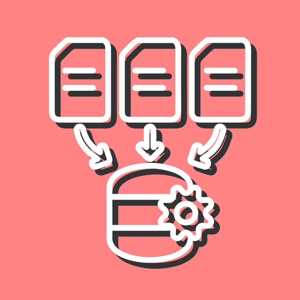 Data Processing Vector Icon
