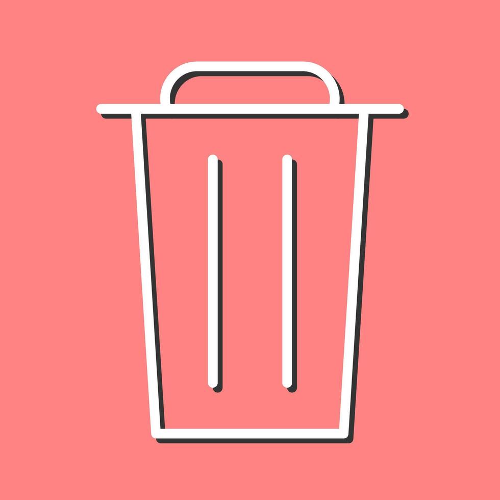 icono de vector de basura