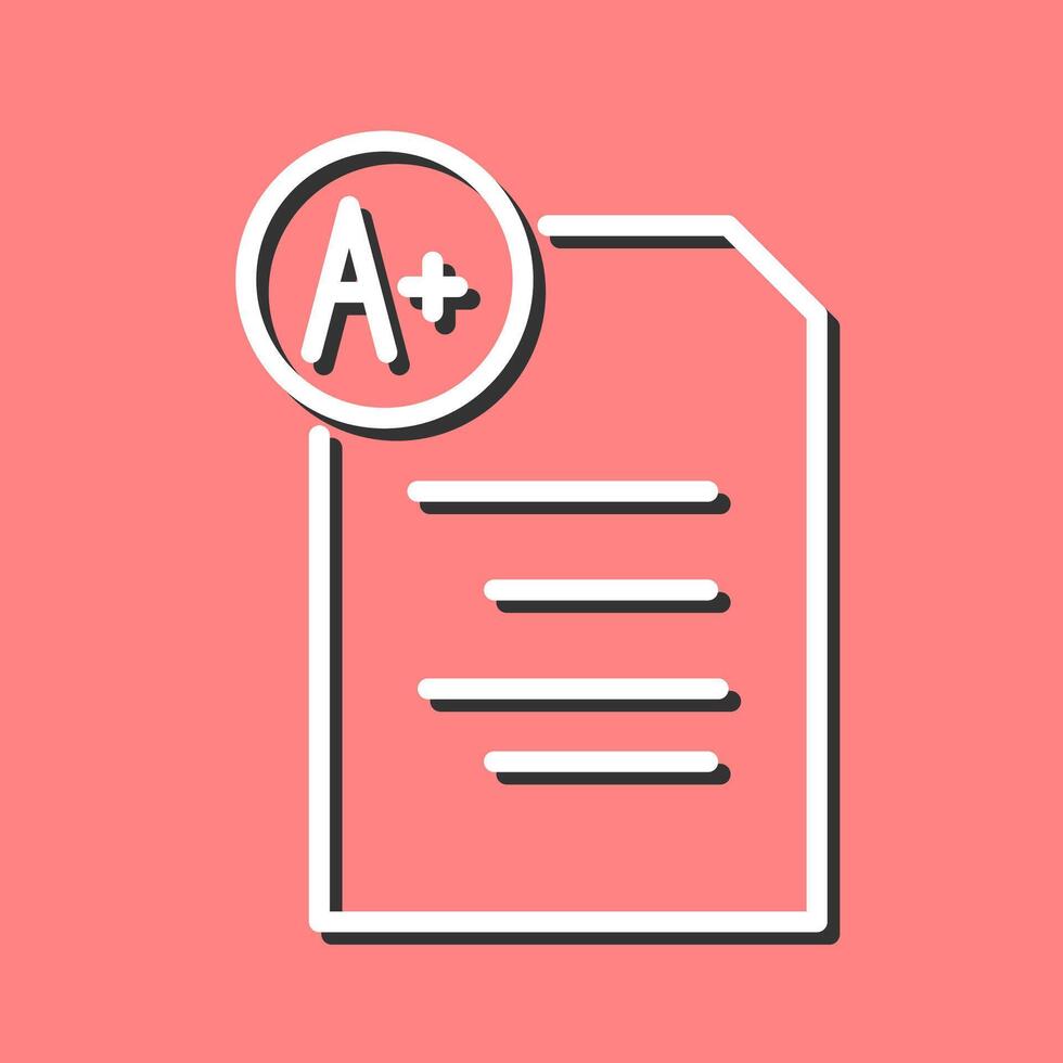 Graded Paper Vector Icon