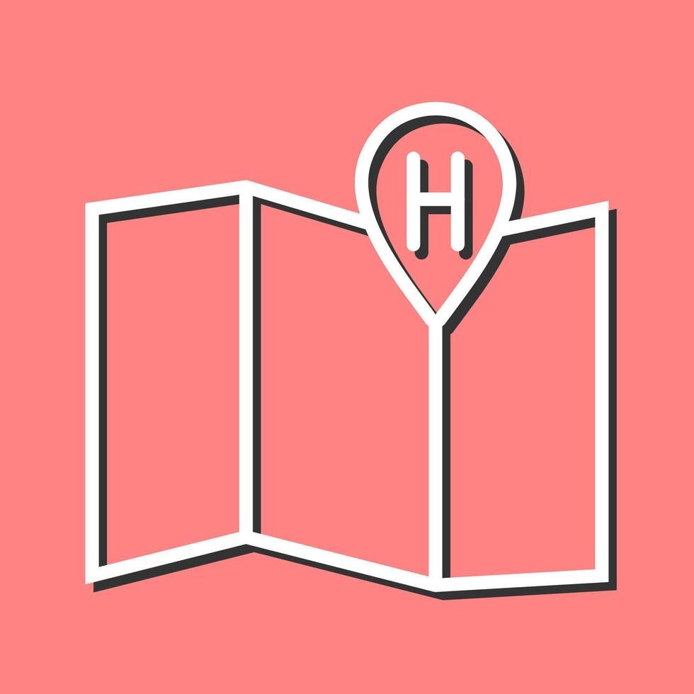 Hotel Location Vector Icon