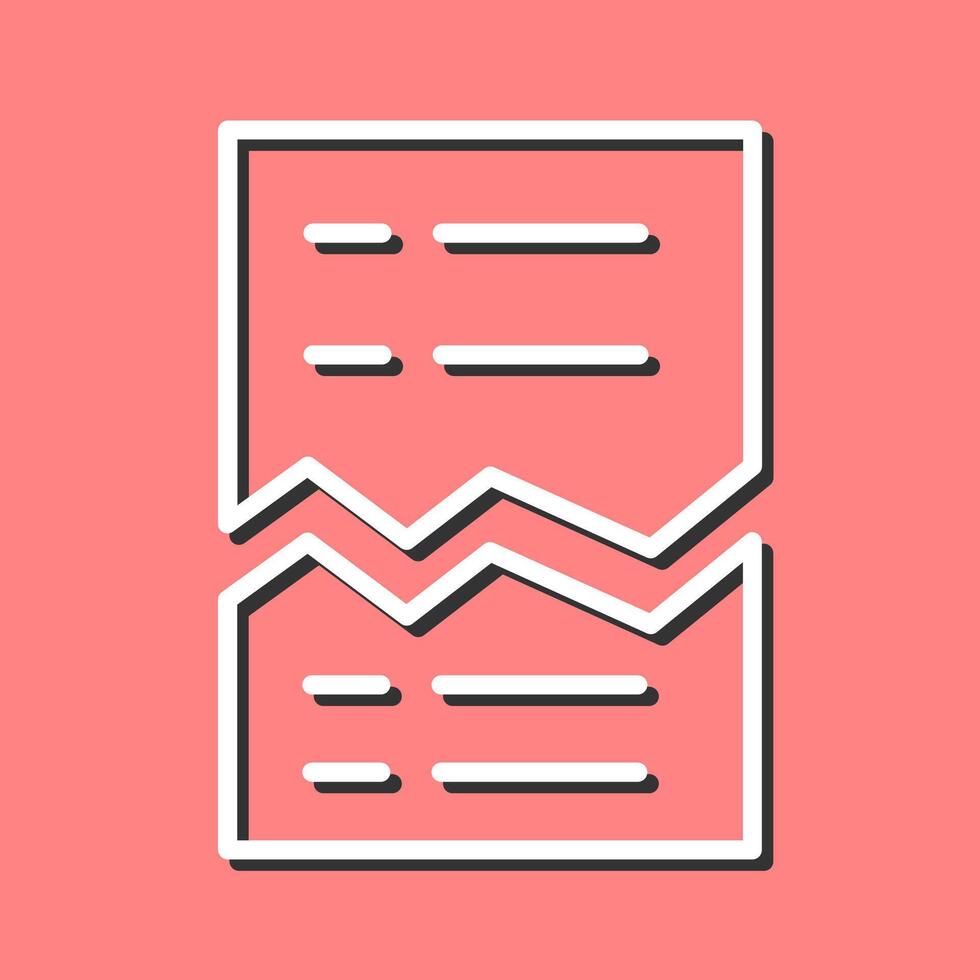 Corrupted List Vector Icon