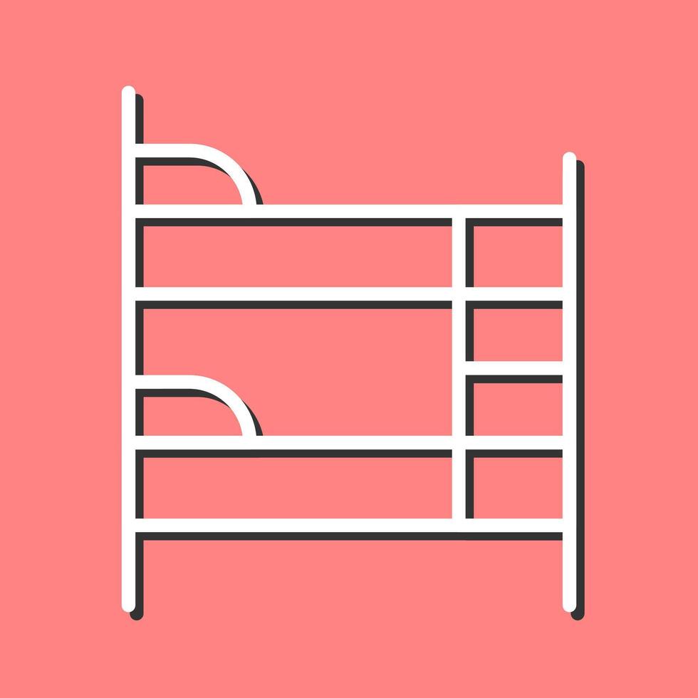 Bunk bed Vector Icon