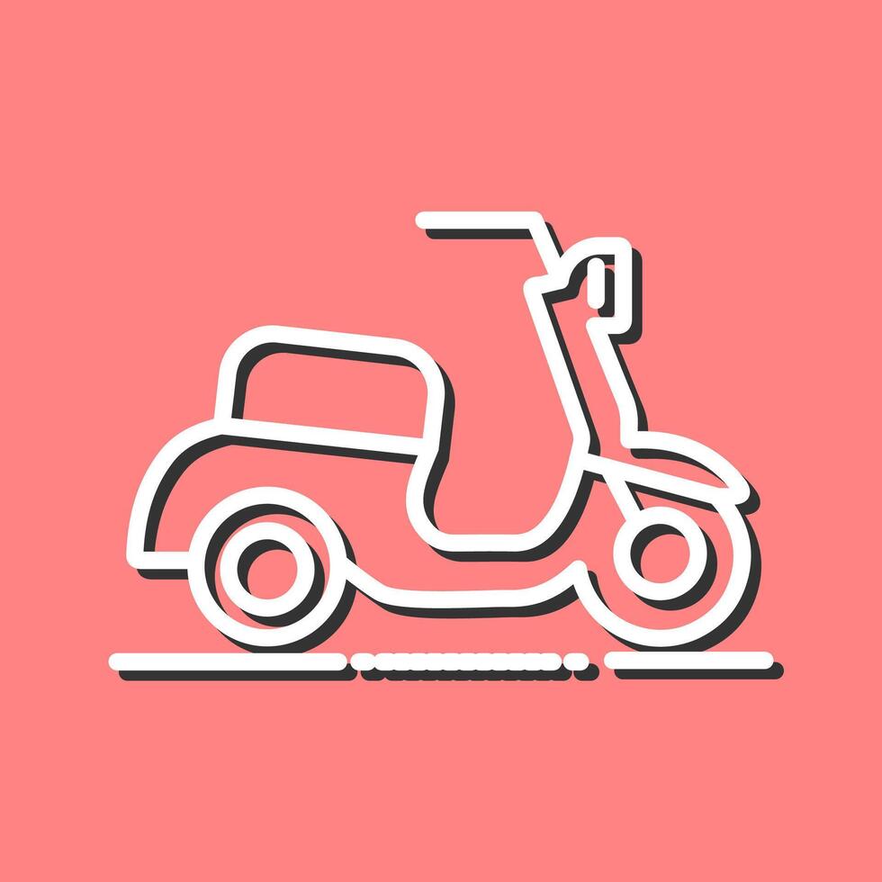 icono de vector de scooter