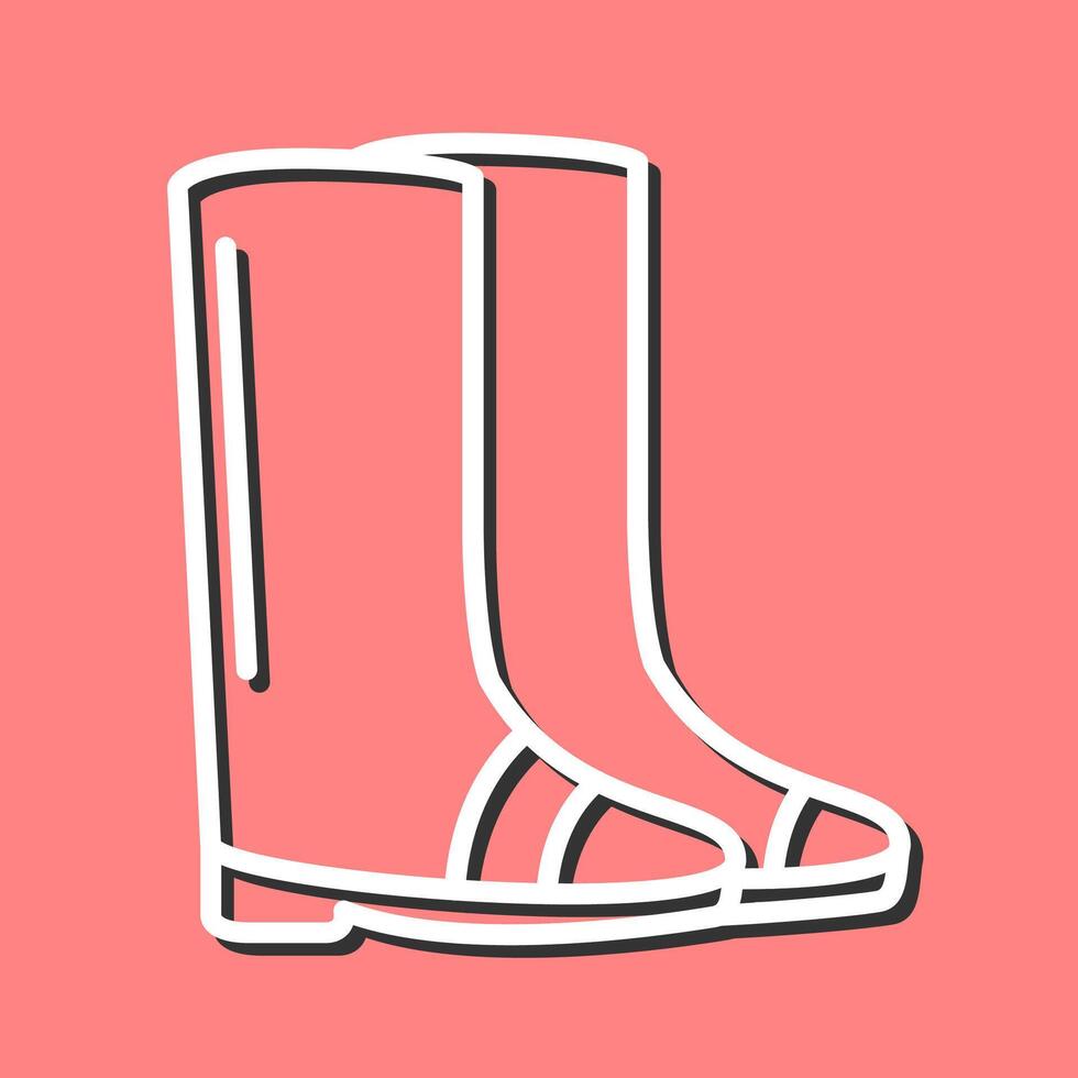 Gardening Boots Vector Icon