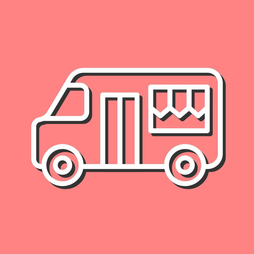 Fast Food Truck Vector Icon