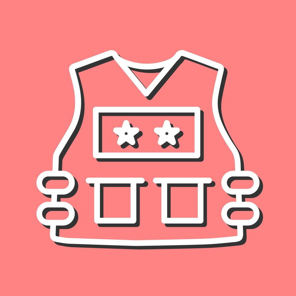 Police Vest Vector Icon