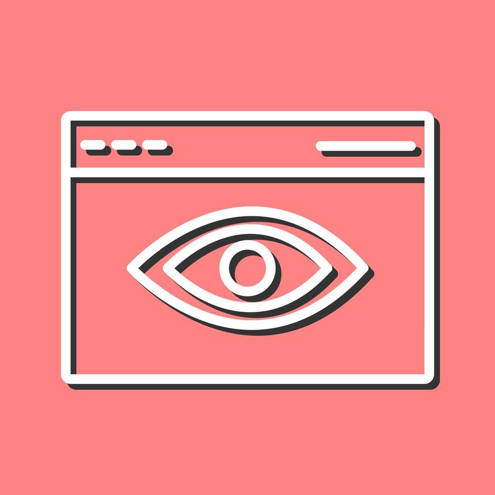 Web Visibility Vector Icon