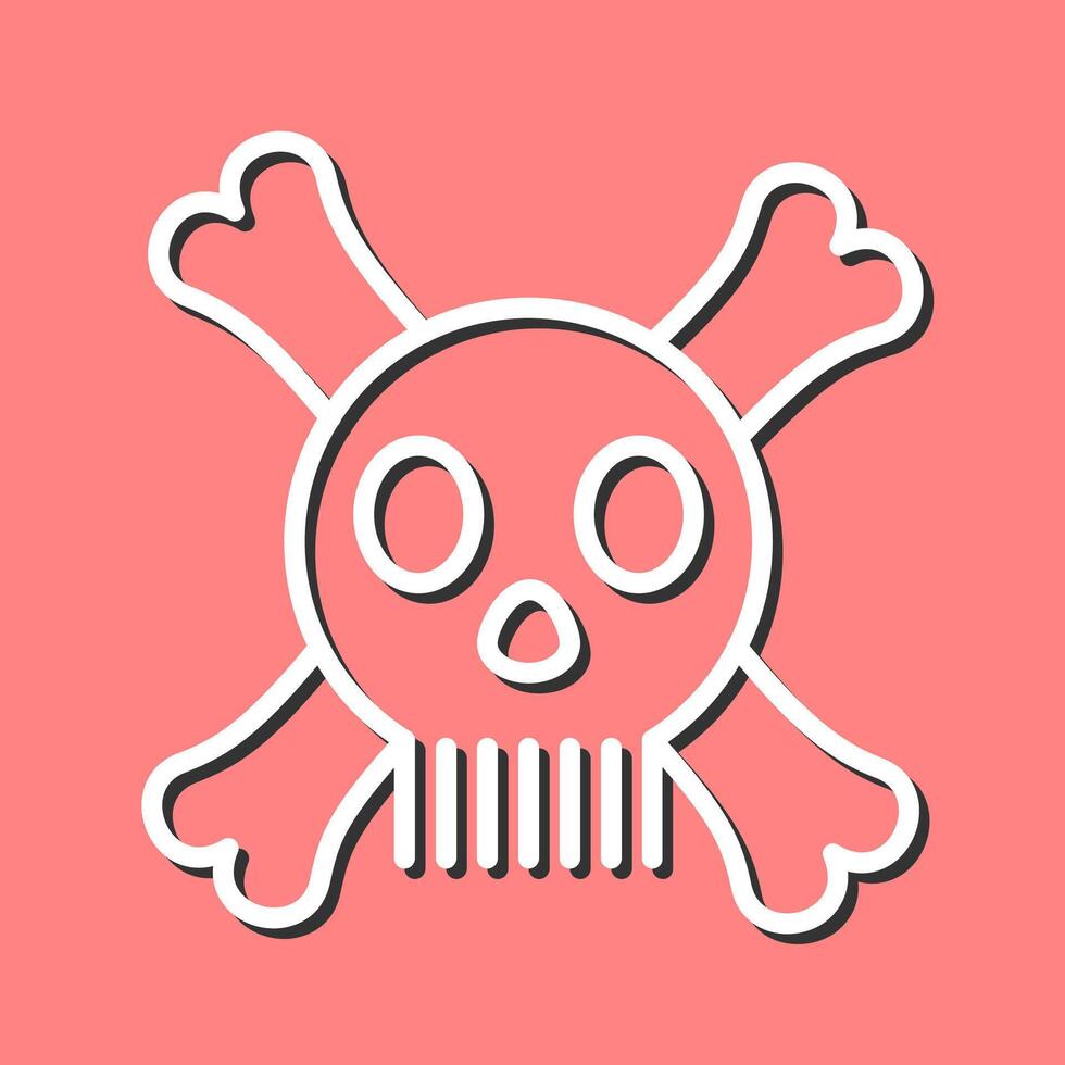 icono de vector de signo de muerte