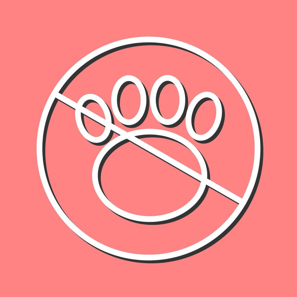 No Pets Vector Icon