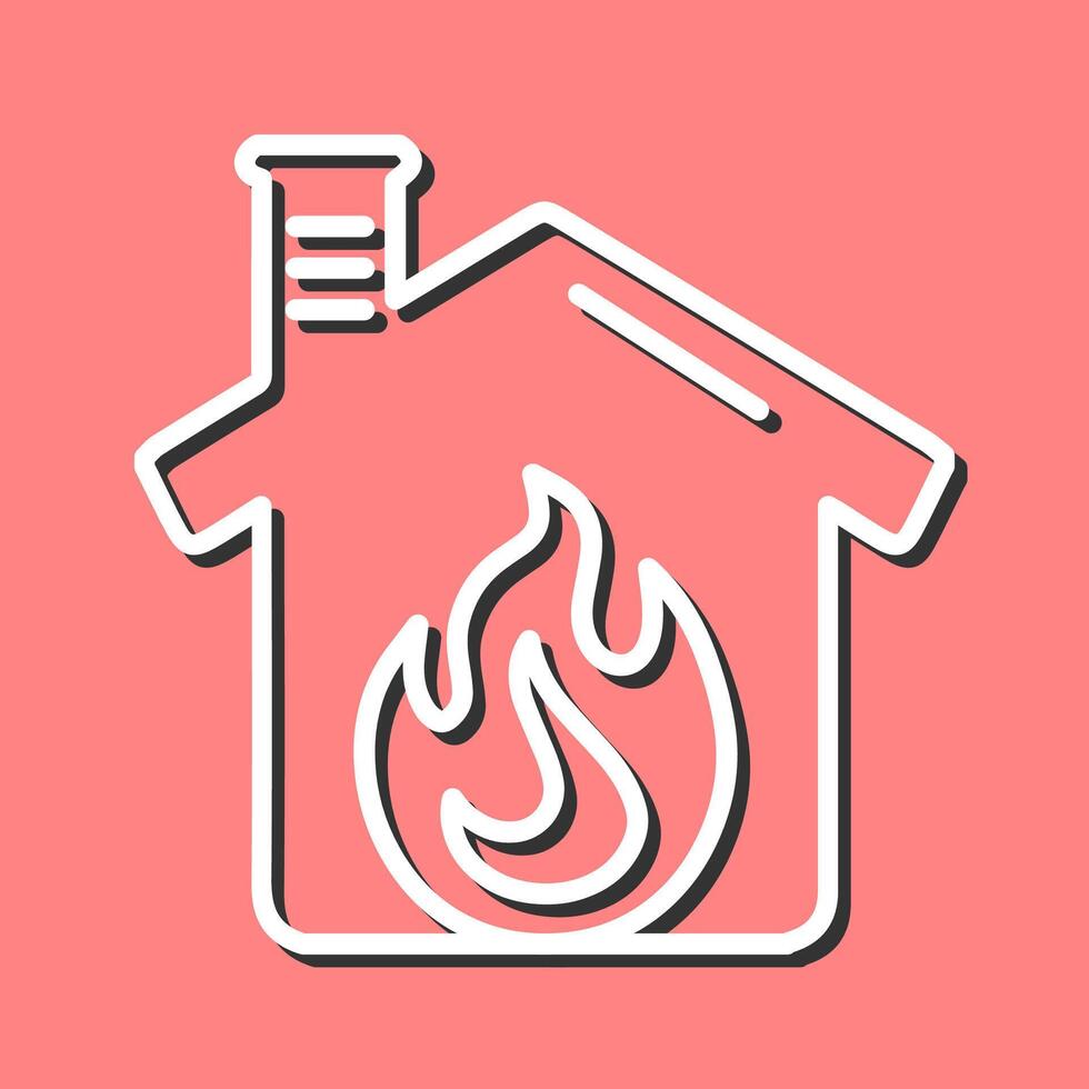 Housefire Vector Icon