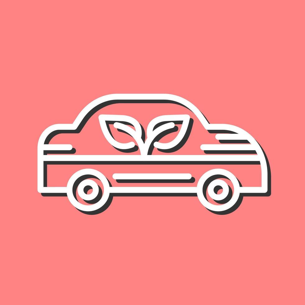 Ecology Car Vector Icon