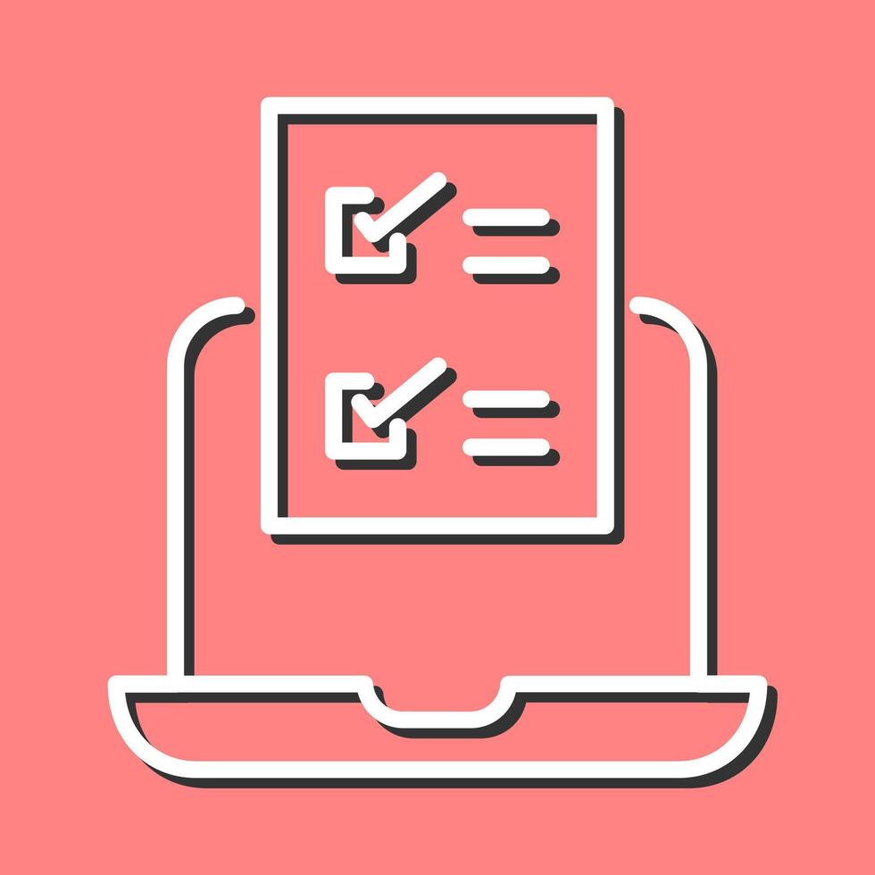 Online Test Vector Icon