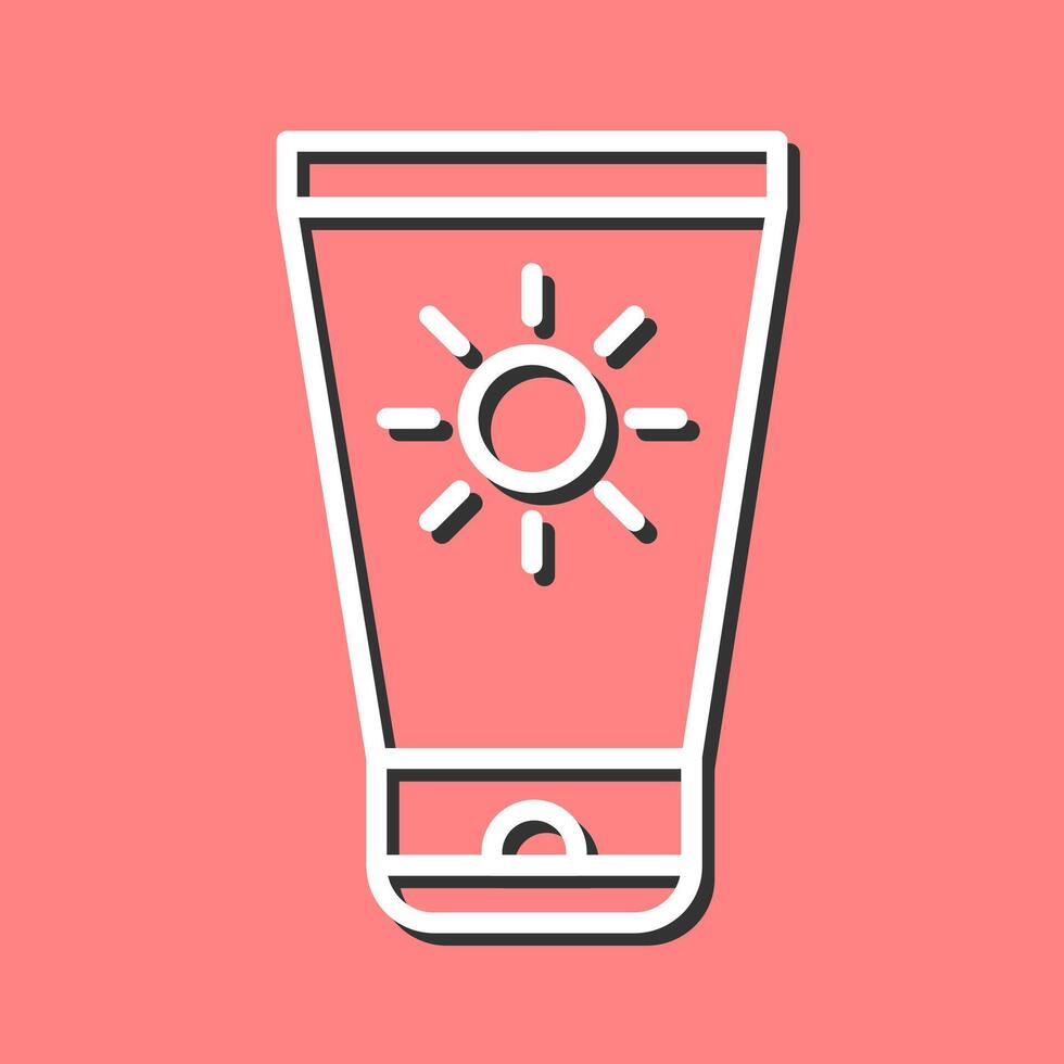 Sun Cream Vector Icon