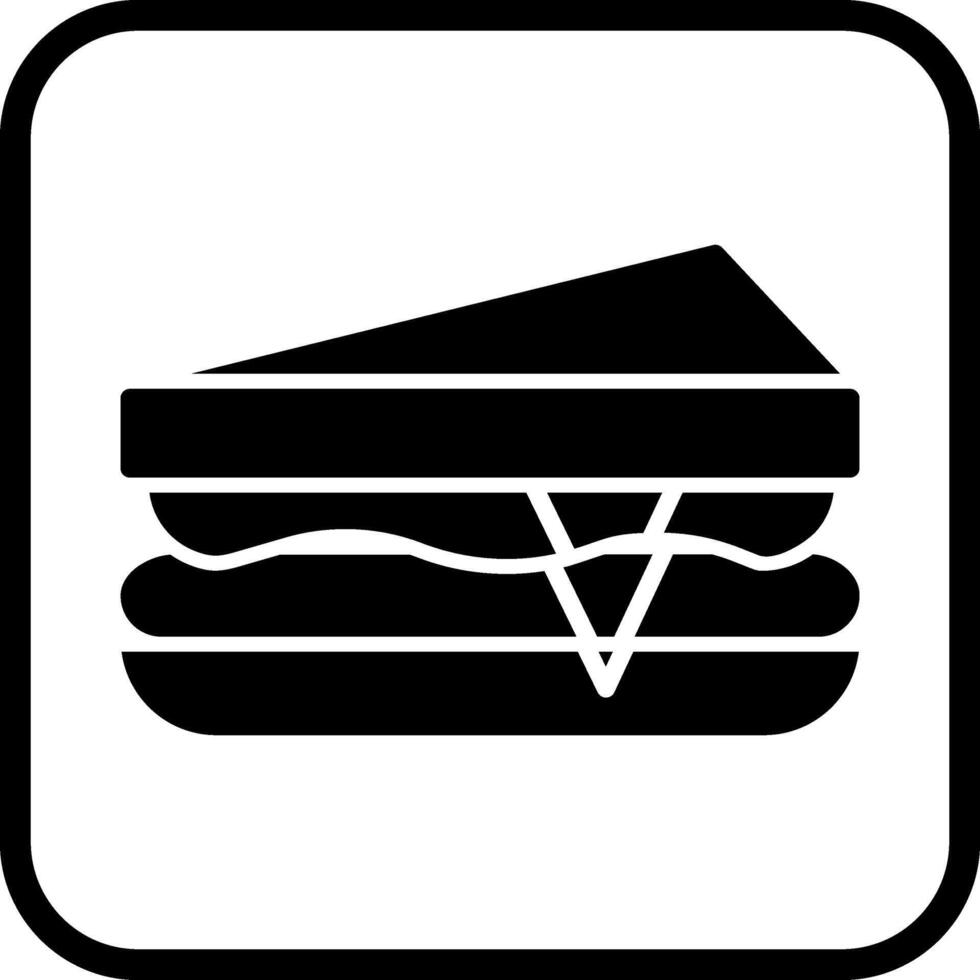 icono de vector de sándwich