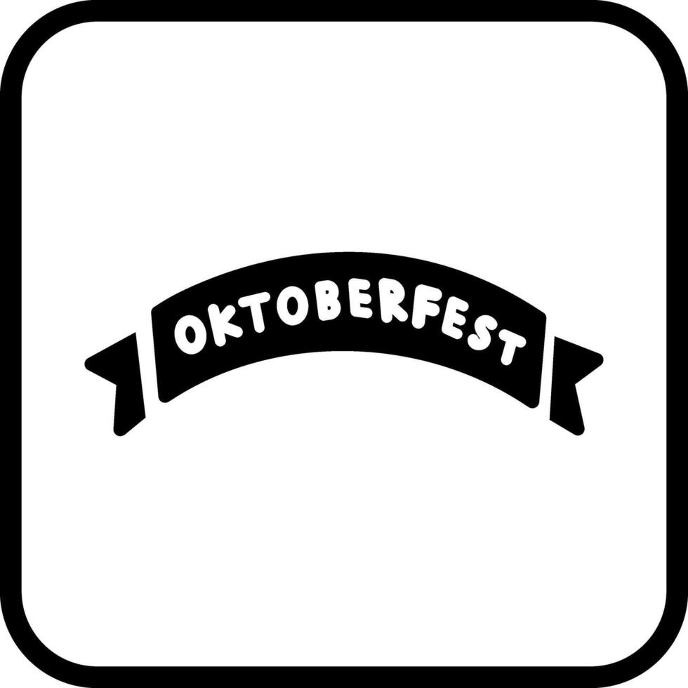 icono de vector de banner de oktoberfest