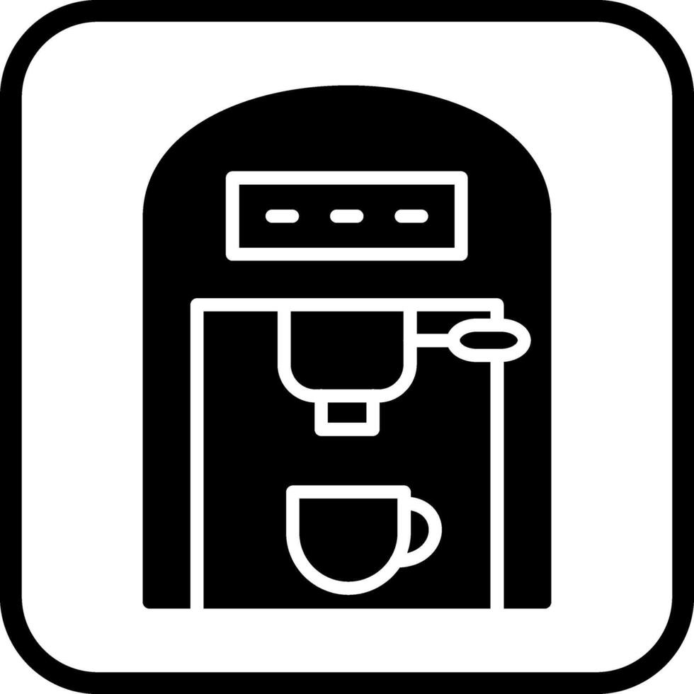 café máquina ii vector icono