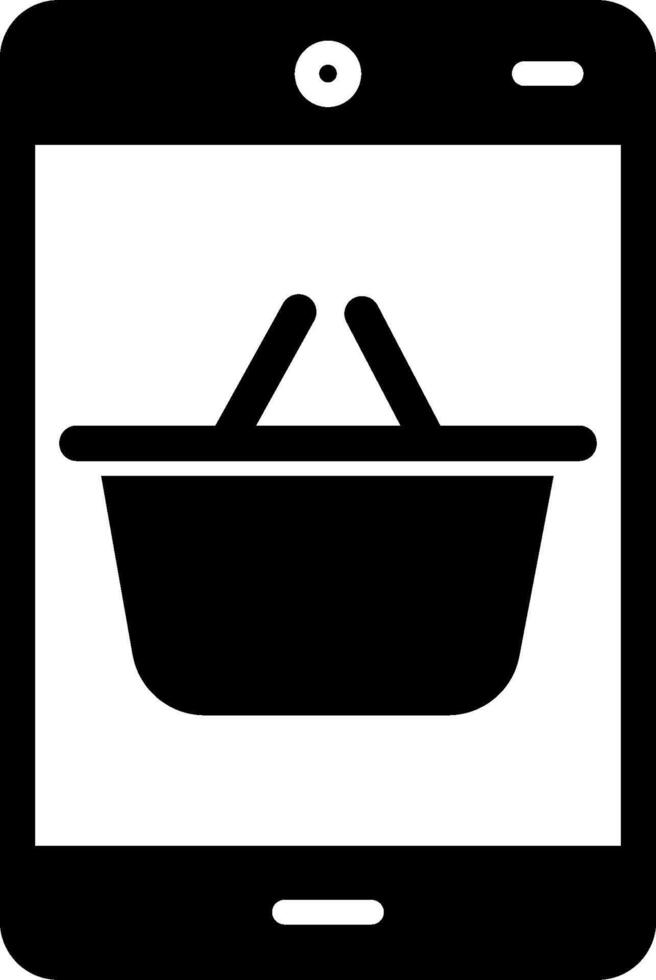 icono de vector de cesta